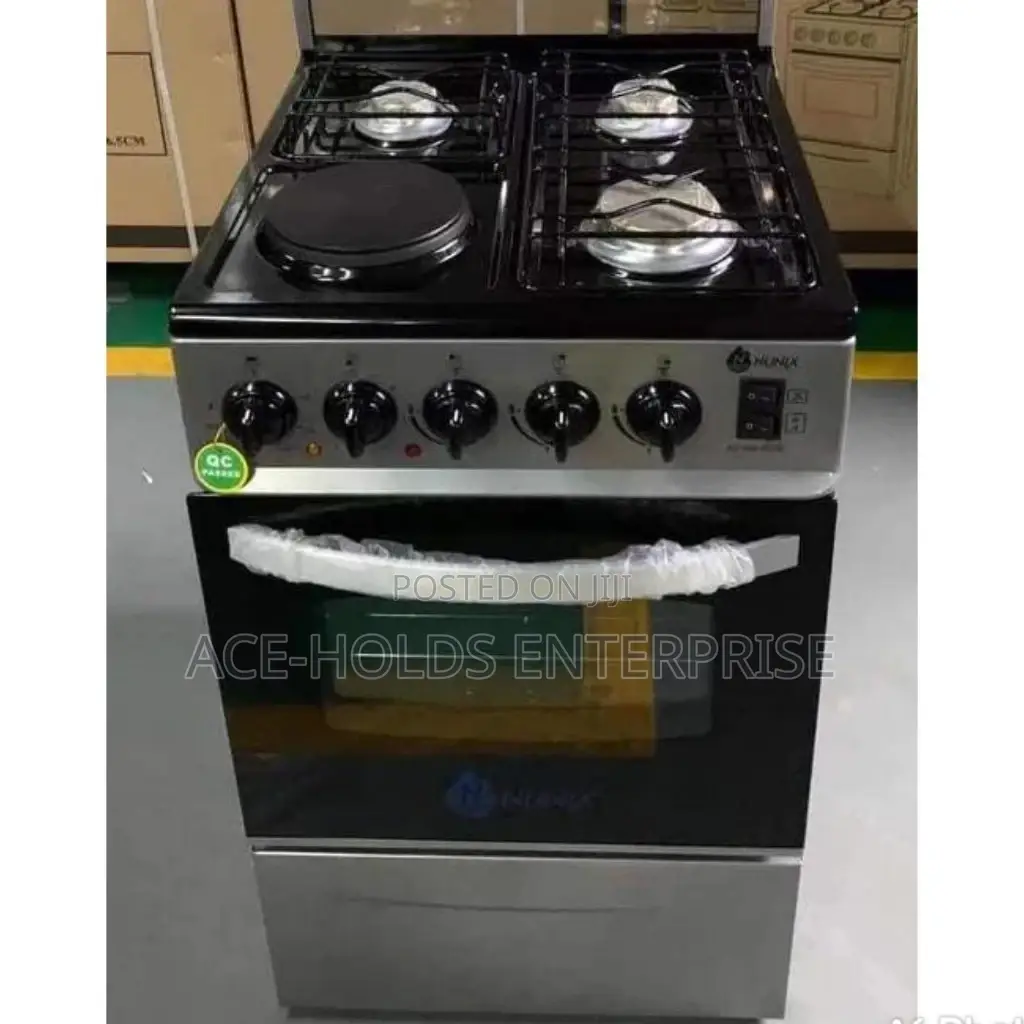 3+1 Nunix Standing Oven Cooker With Electric Oven