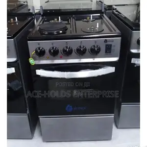 Glass Top 3+1 Nunix Standing Oven Cooker With Electric Oven.