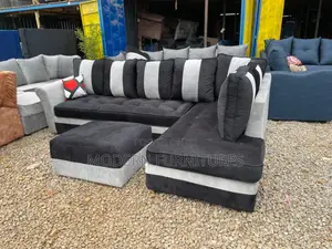 L Seat Sofa With Ottonman