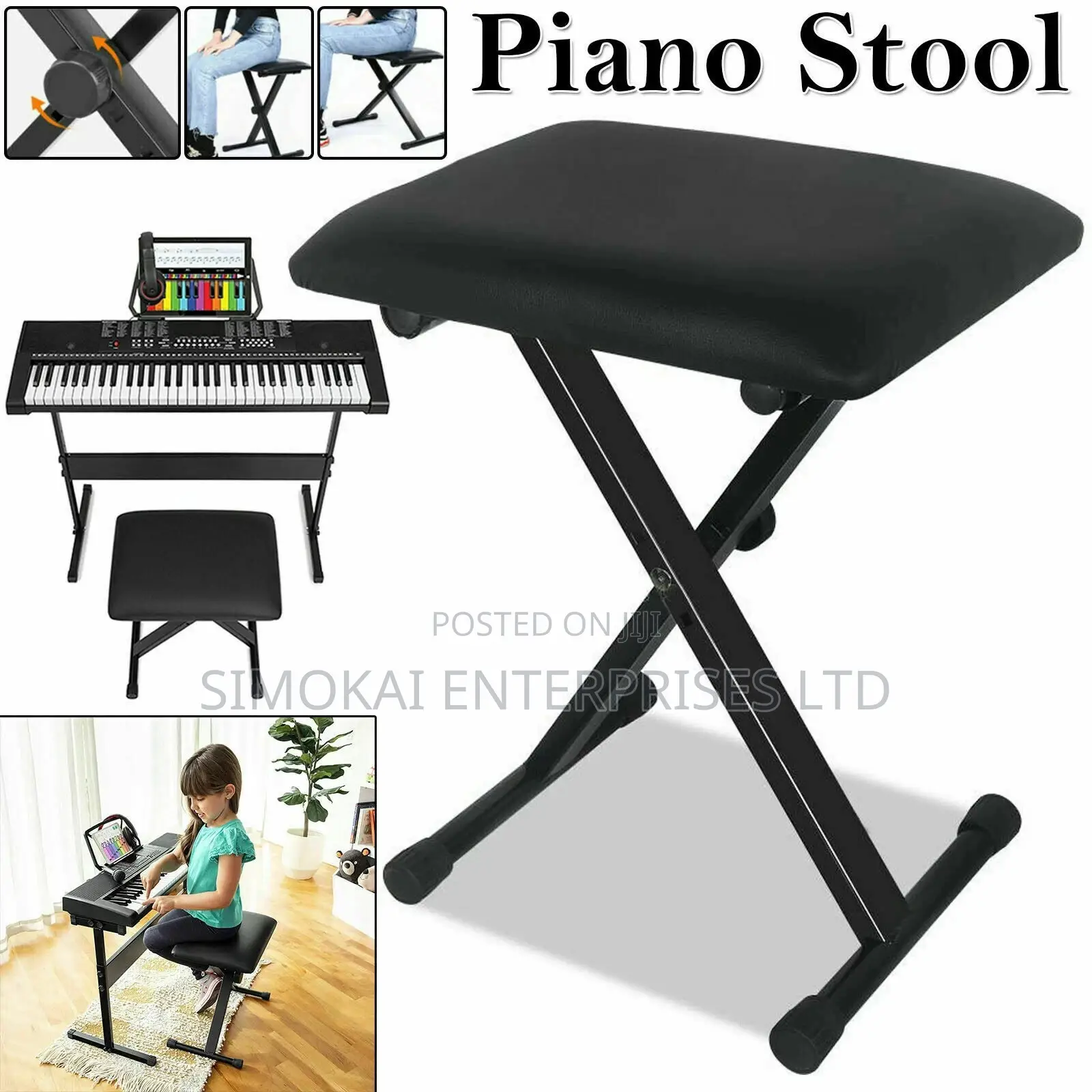 Adjustable Height Keyboard Stool #1