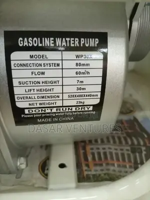 Water Pump Machine 3" 8hp