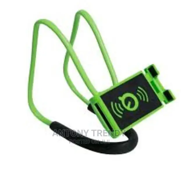 Metal Cell Phone Neck Strap Holder Colorful Lazy Desk Holder