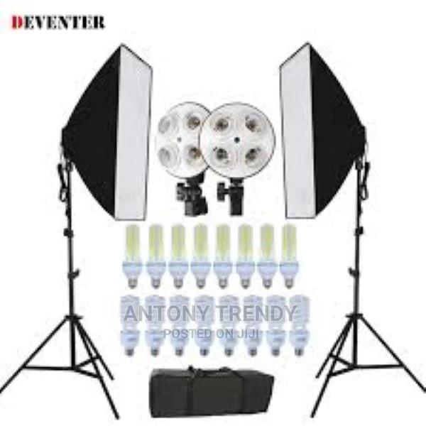 Studio Softbox + Tripod Mount + 2x E27 150W Light Bulb Phot - main view