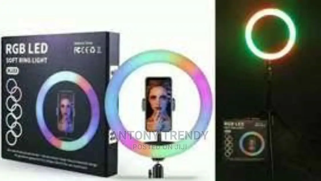 Trendy Gadgets13-Inch Ring Light RGB With Cell Phone Holder