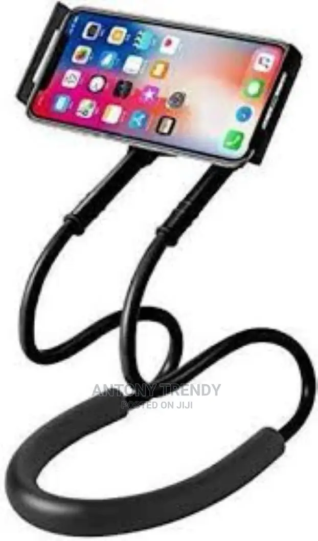 Phone Holder for Bed Desk,Gooseneck Phone Holder for Hand, A