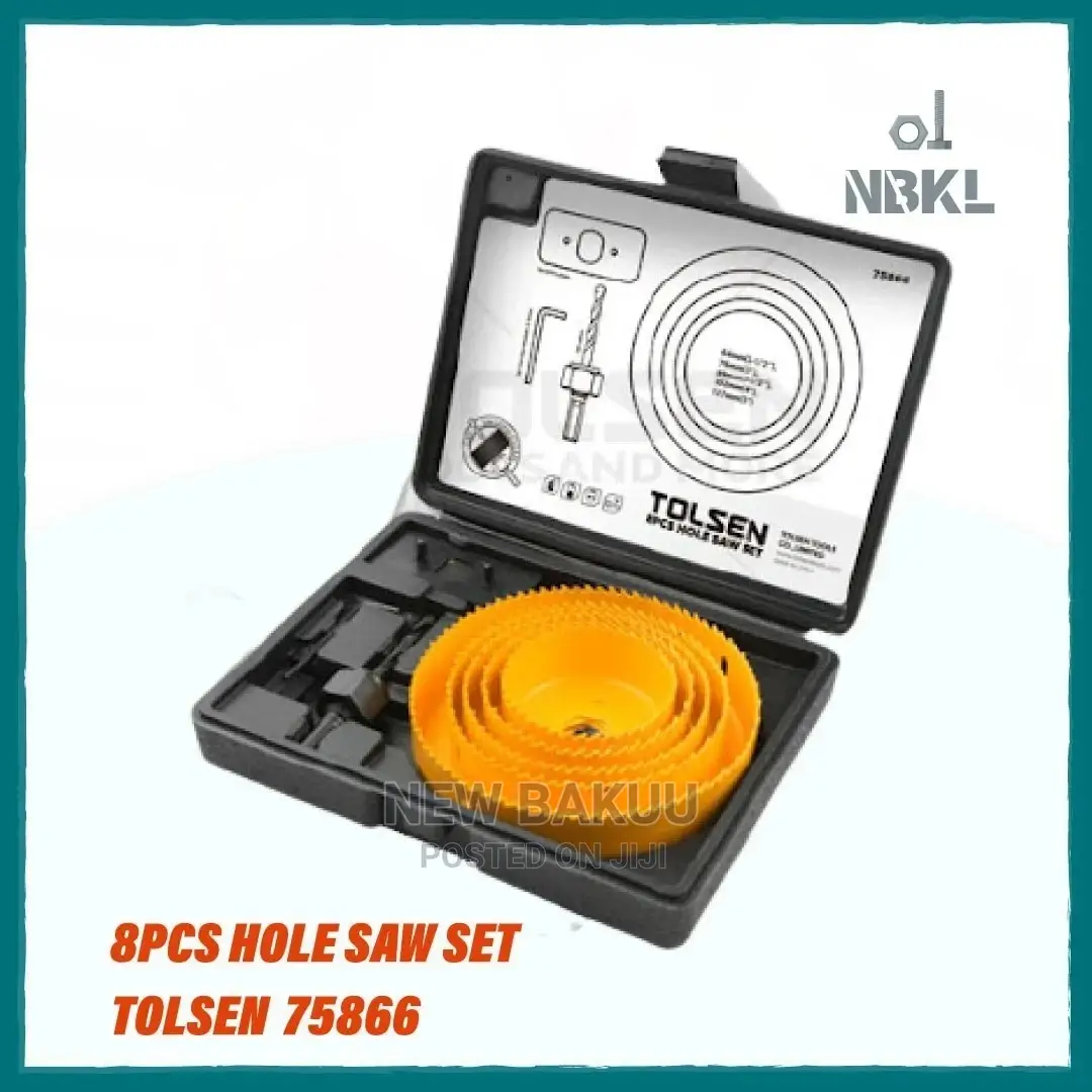 8pcs Hole Saw Set Tolsen - 75866