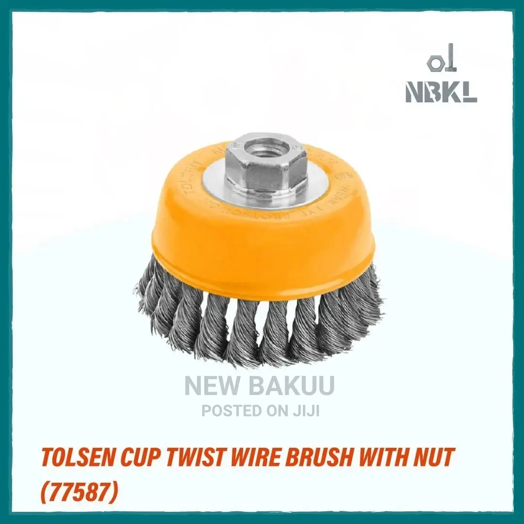 Total Cup Twist Wire Brush With Nut