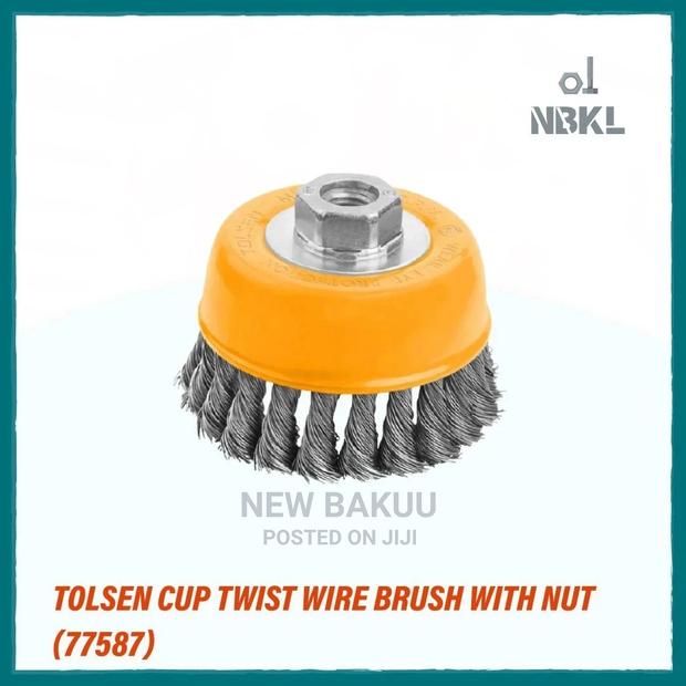 Total Cup Twist Wire Brush With Nut - main view