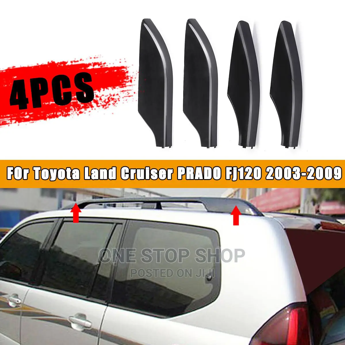 Roof Rack Cover Roof Bar End Shell for Prado 120/150