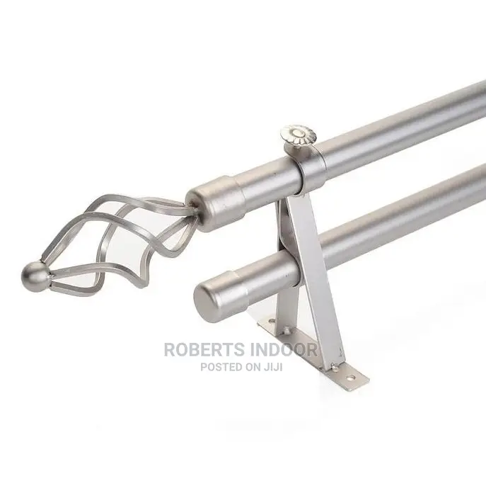 2m Double Curtain Rod
