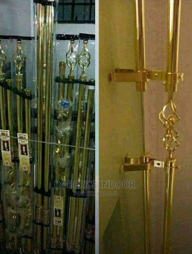 2m Double Curtain Rod