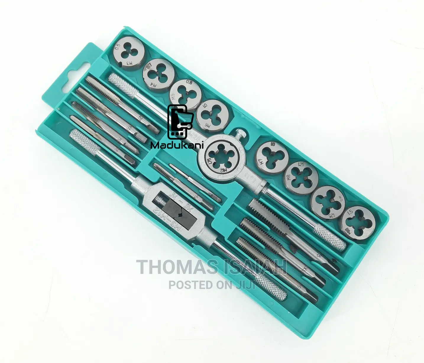 20pcs M3-M12 25mm Alloy Steel Tap and Die Set