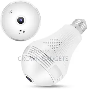 Panoramic Wifi 1080P IP Camera Light Bulb For Home Security