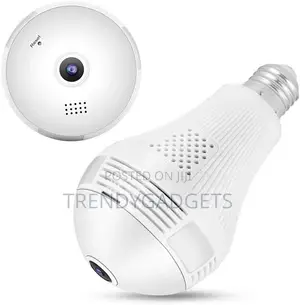 Panoramic Wifi 1080P IP Camera Light Bulb For Home Security