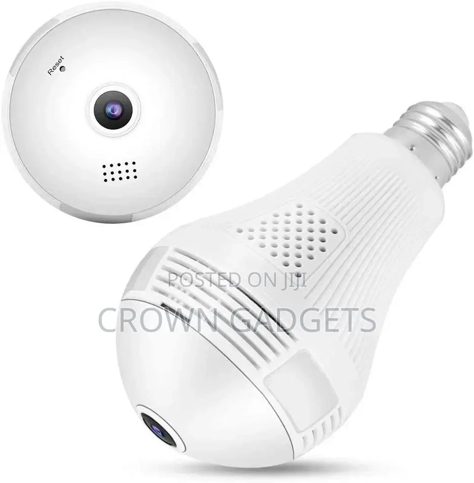 Panoramic Wifi 1080P IP Camera Light Bulb For Home Security