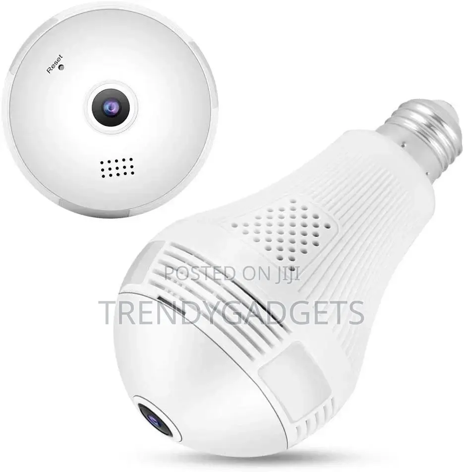 Panoramic Wifi 1080P IP Camera Light Bulb For Home Security