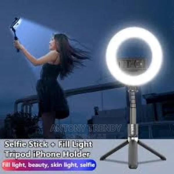L07 LED Selfie Stick Ring Light Dimmable LED Ring Lamp Photo