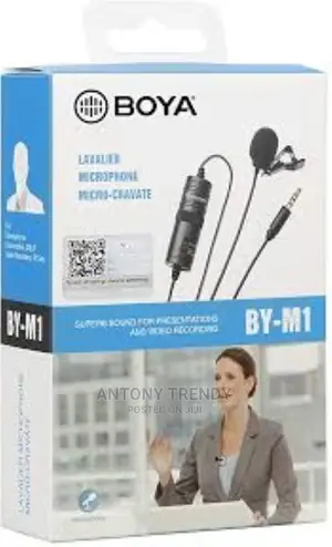 Boya by-M1 3.5mm Lavalier Condenser Microphone With Windscre