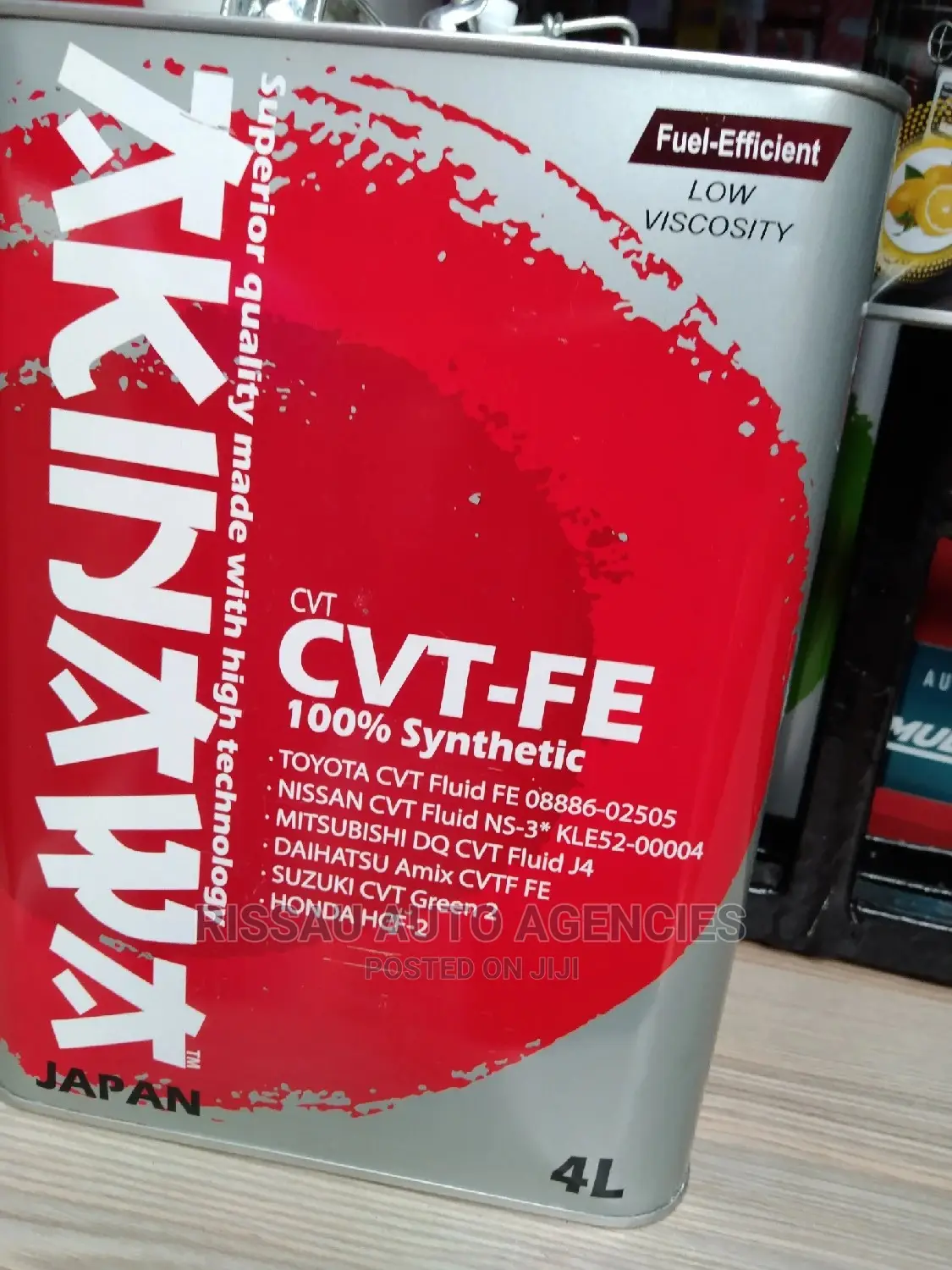 Akinawa 4l CVT-FE Made in Japan Fully Synthetic.