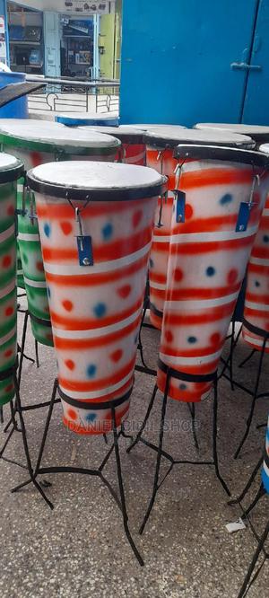 9inch Djembe African Drum Red - thumbnail 2