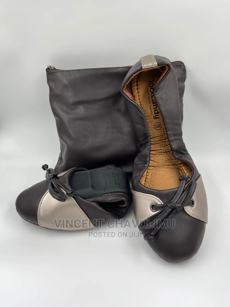 Comfy Foldable Flats With a Matching Pouch
