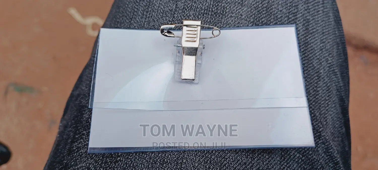 Clear Badge Holder With Clip