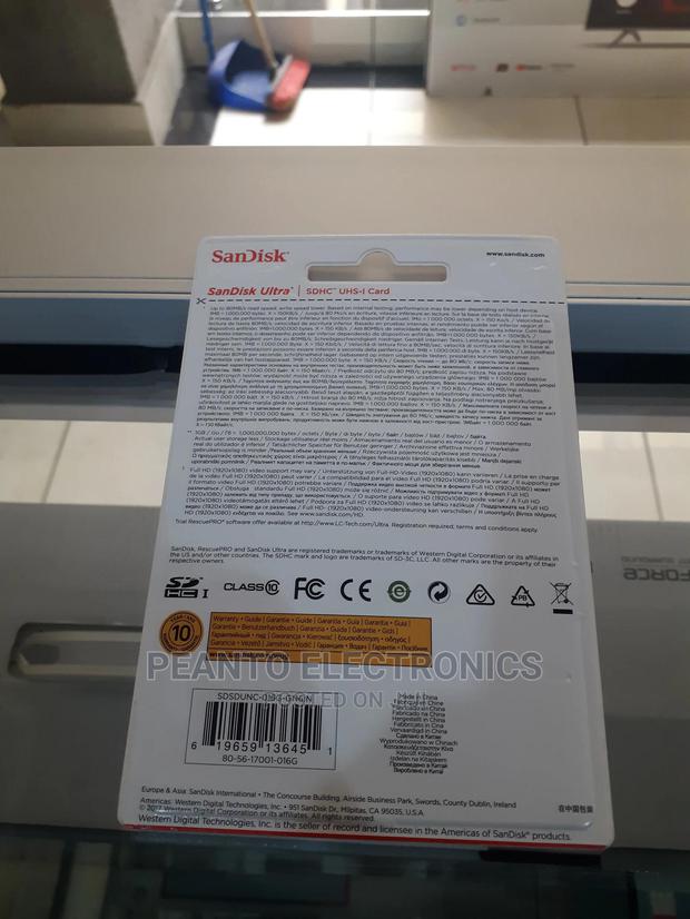 Sandisk Sd Card Ultra 16gb Class 10 - thumbnail 2