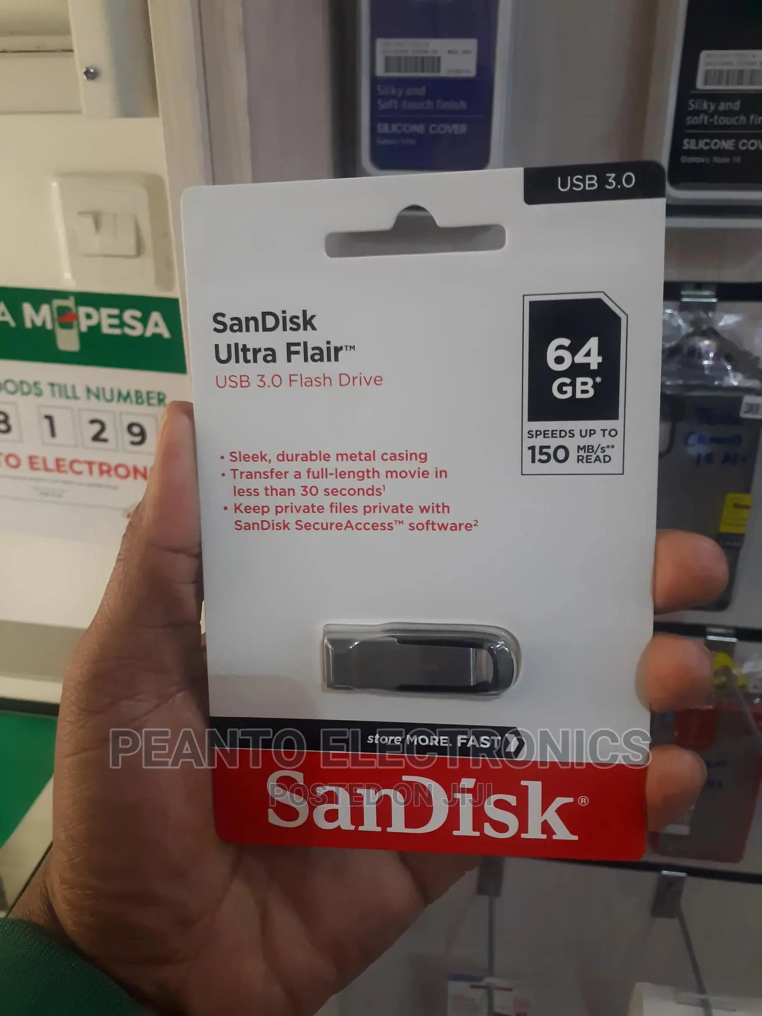 Sandisk Ultra Flair USB 3.0 - 64GB - Silver