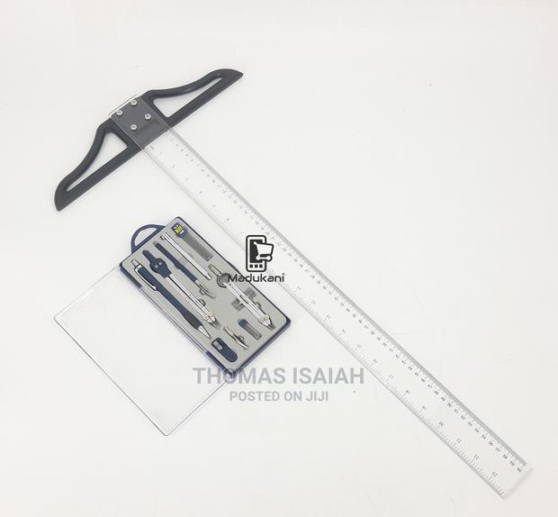 Technical Drawing Set and 60cm 24 Inch T Square