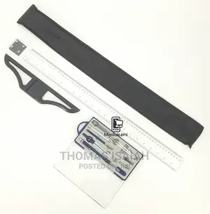 Technical Drawing Set and 60cm 24 Inch T Square