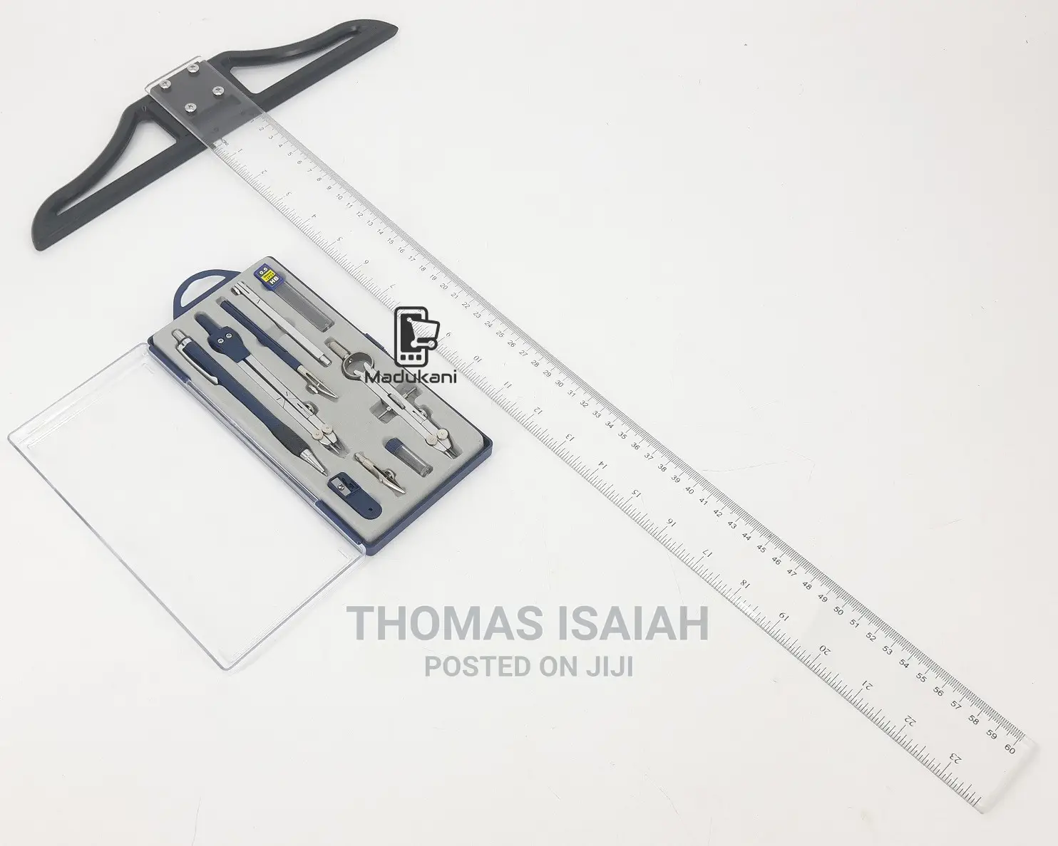 Technical Drawing Set and 60cm 24 Inch T Square