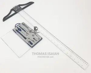 Technical Drawing Set and 60cm 24 Inch T Square