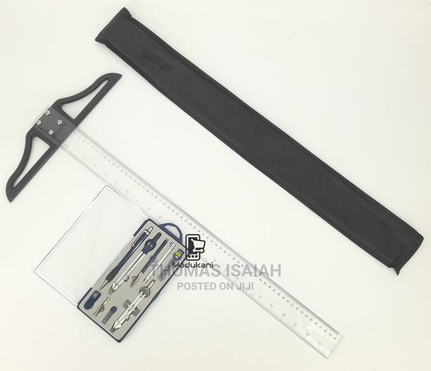 Technical Drawing Set and 60cm 24 Inch T Square - thumbnail 4