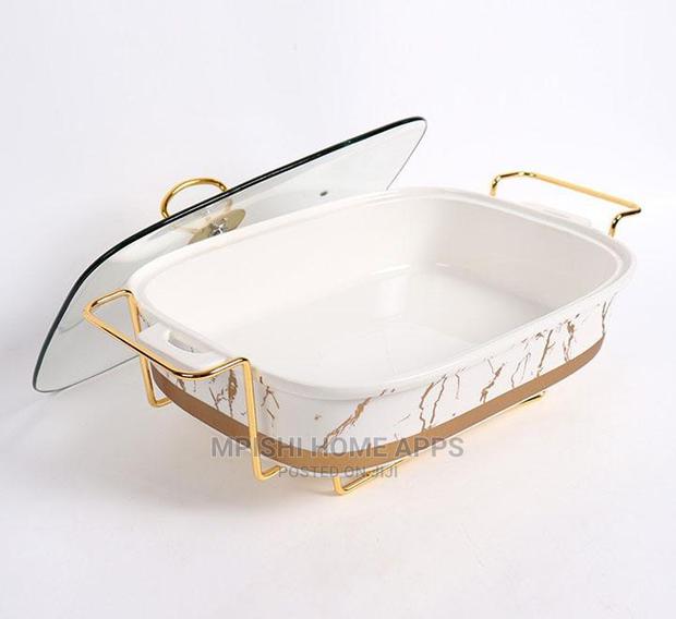 3pcs Rectangular Ceramic Food Warmers - thumbnail 8