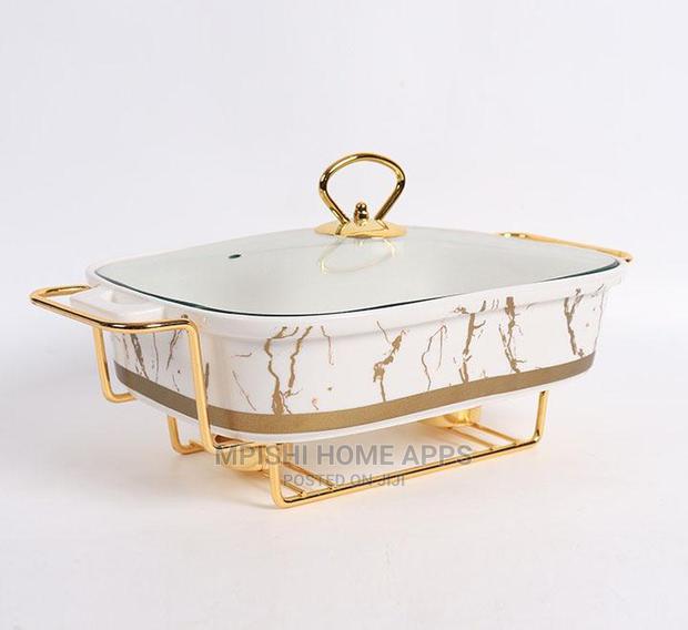 3pcs Rectangular Ceramic Food Warmers - thumbnail 9