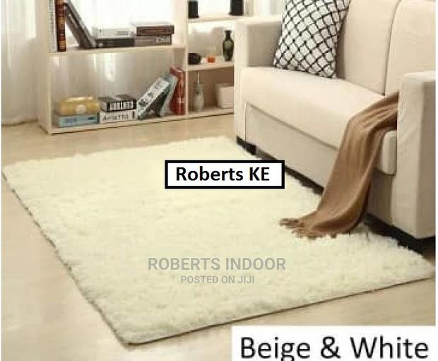 Off White Soft Fluffy Carpet