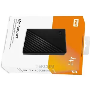 WD 4TB Black My Passport Portable External Hard Drive