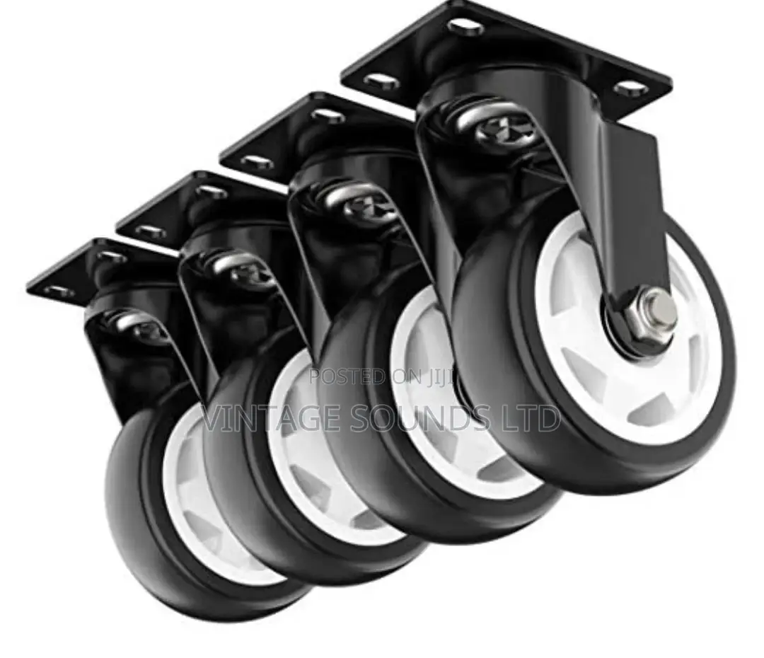 4 Inch Swivel Caster Wheels, Heavy Duty Plate Casters