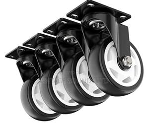 4 Inch Swivel Caster Wheels, Heavy Duty Plate Casters - main view