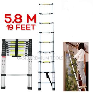 Telescopic Ladder Double 2.9+2.9 Mtr - thumbnail 2
