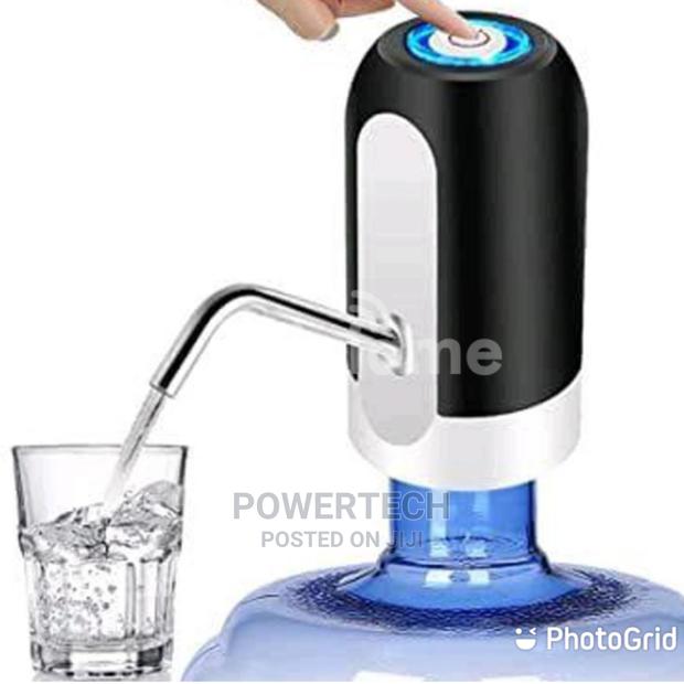 Rechargeable Water Bottle Pump-Mettalic - main view