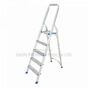 5 Step Aluminium Household Ladder - thumbnail 2