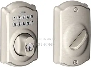 Schlage BE365CAM619 Camelot Keypad Deadbolt, Satin Nickel