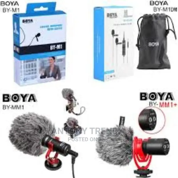Only 1 Pc Boya by-M1dm Dual-Head Lavalier Clip