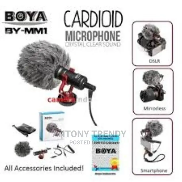 Boya by-Mm1 Shotgun Video Microphone for iPhone, Huawei, Dji