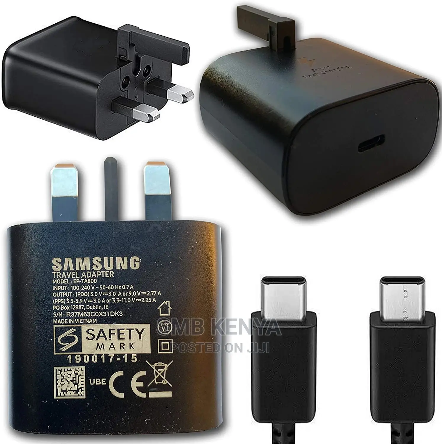 Genuine Samsung Type C to Type C Super Fast Charger (25W)
