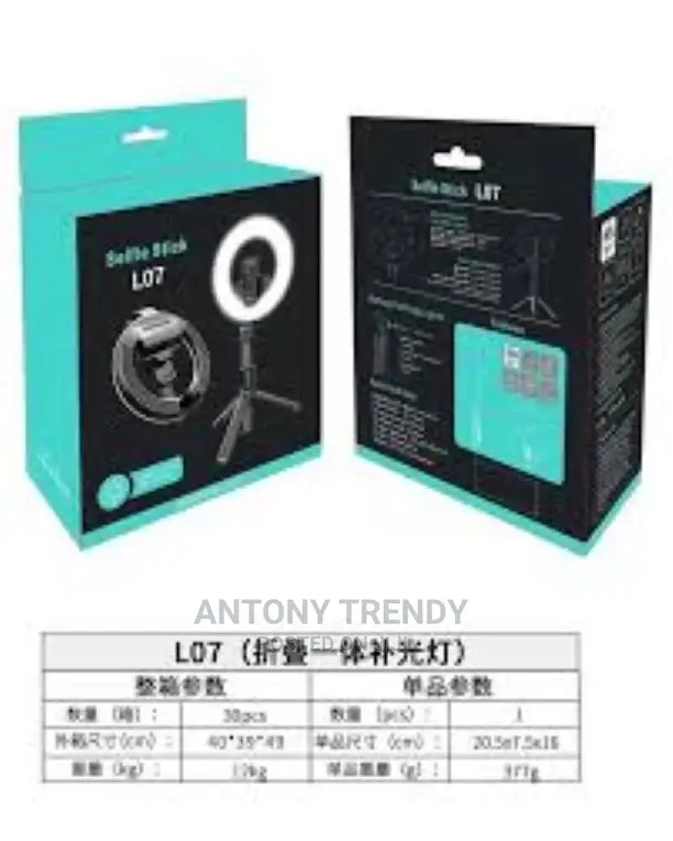 Lo7 Live Stream Ring Light Selfie Stick Tripod Stand