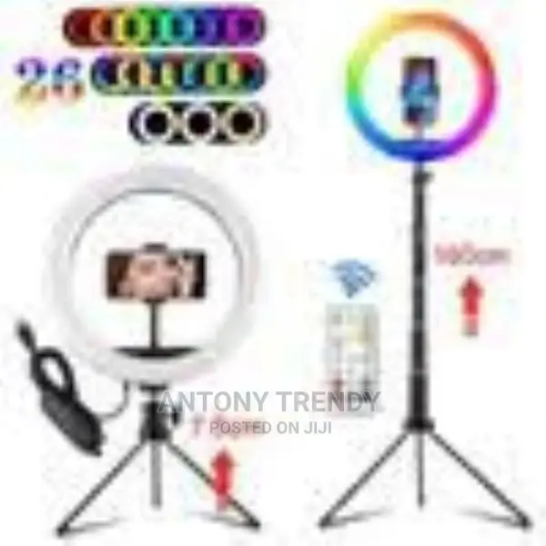 1 Pc 13inch 30cm LED Selfie Ring Fill Light Dimmable RGB Ful