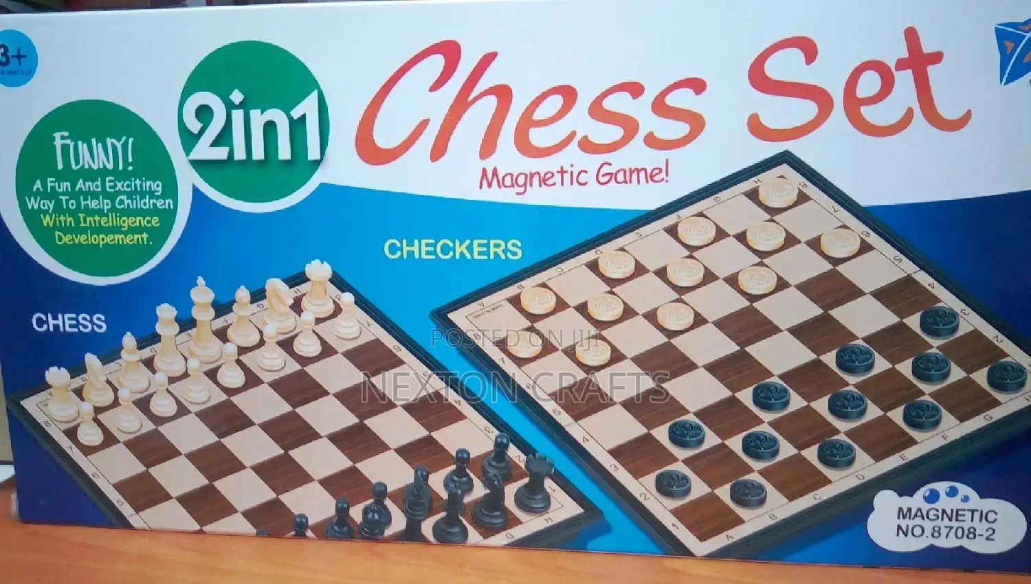 2 in 1 Chess Checkers