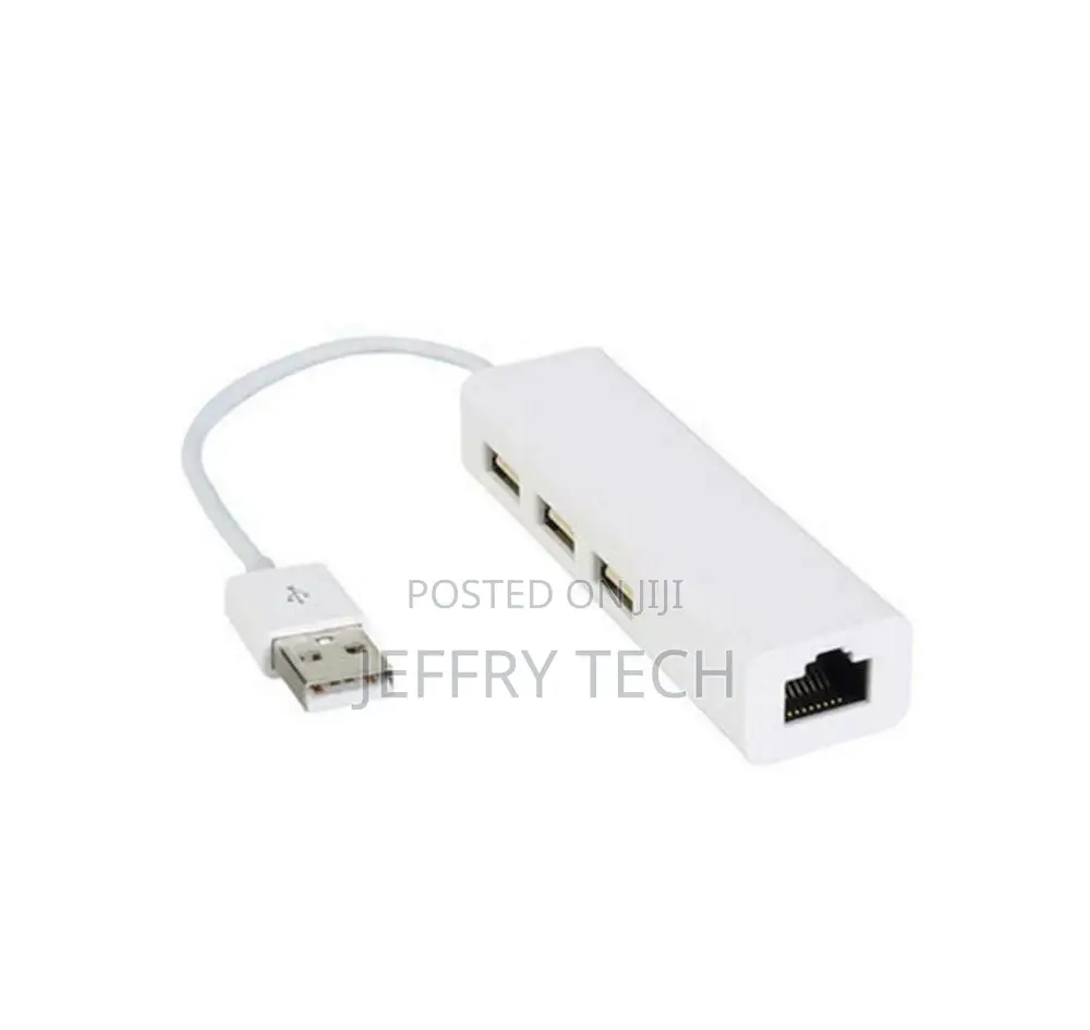 USB a to 3 X USB a and RJ45 Ethernet Lan Adapter